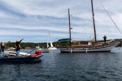 Lasqueti Yacht Club Sail Past June 2019