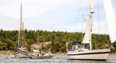 Lasqueti Yacht Club Sail Past June 2019