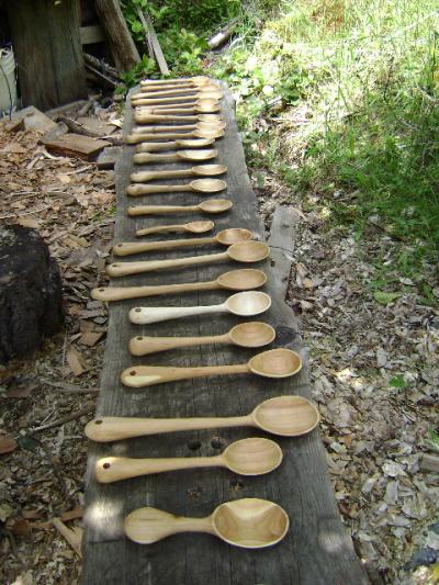 Assortment of Spoons and Salad Spoons