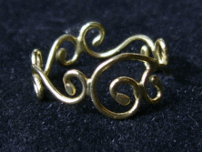 Gold Spiral Ring