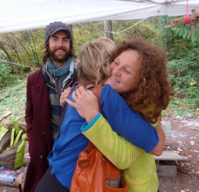 hugs at the saturday market