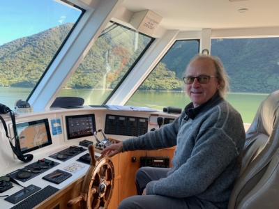 Wayne sailing in New Zeland