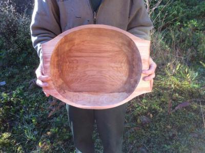 A large alder salad bowl