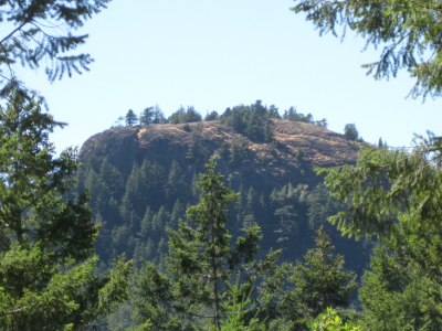 Our "morning coffee" view . . . Mt. Tremerton