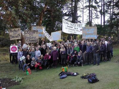 Occupy the Sabine Channel - on-land contingent