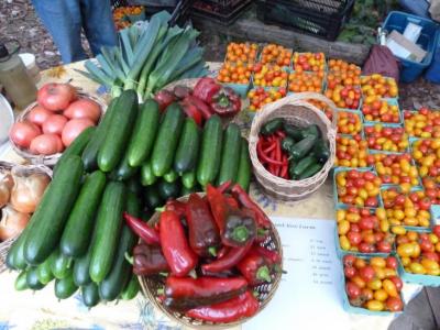 Jewel Box at the last market of the season