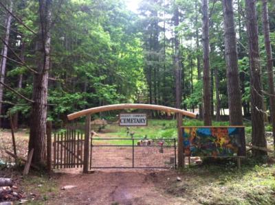 Cemetery entrance