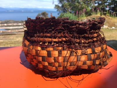 Split Cedar Root and Wild Cherry Basket