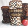 Baskets made of mixed materials