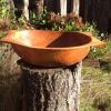 A  large Hand carved alder salad bowl.