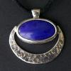 Blue Mayan Moon Pendant