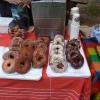 coffee and donuts at the market